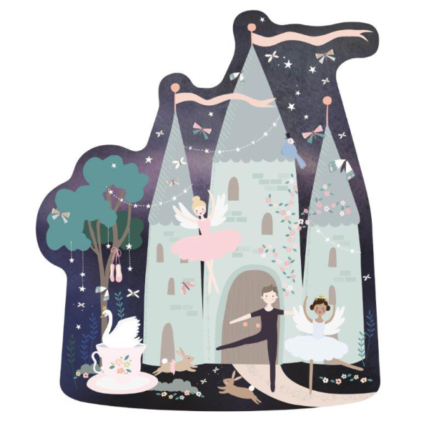 FLOSS & ROCK 20 Piece ''Castle'' Shaped Puzzle/Enchanted