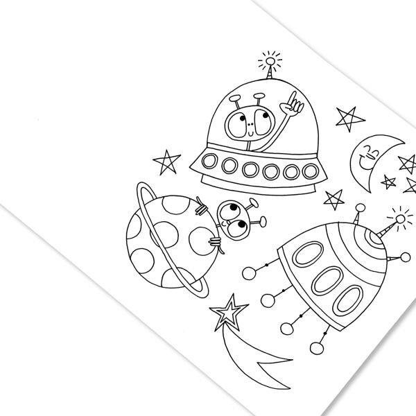 Rachel Ellen Design Coloring Books / To The Moon