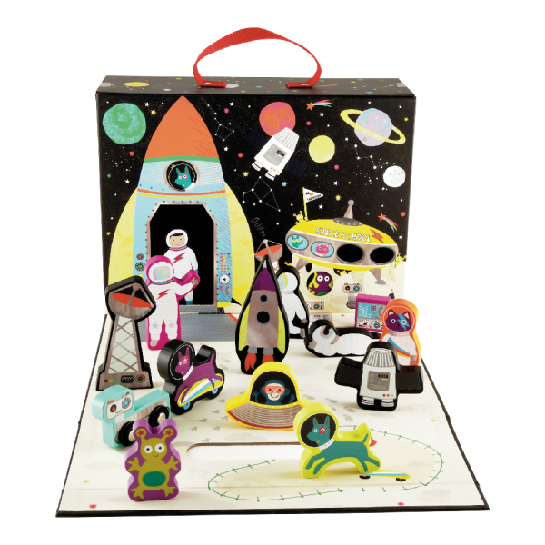 FLOSS & ROCK Wooden Figured Game Boxes/Space