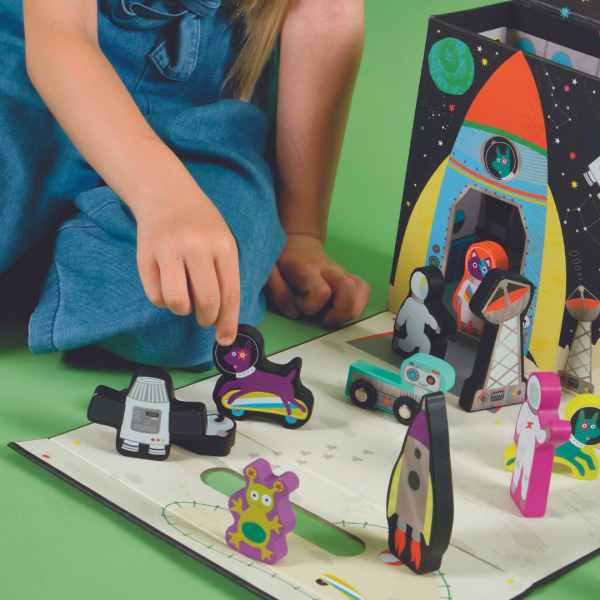 FLOSS & ROCK Wooden Figured Game Boxes/Space