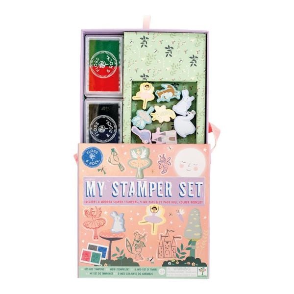 Floss & Rock Stamper Wood Stamp Set / Enchanted