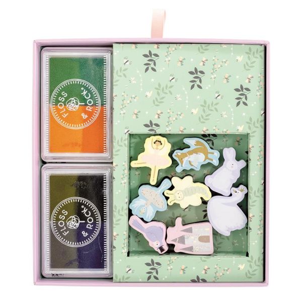 Floss & Rock Stamper Wood Stamp Set / Enchanted