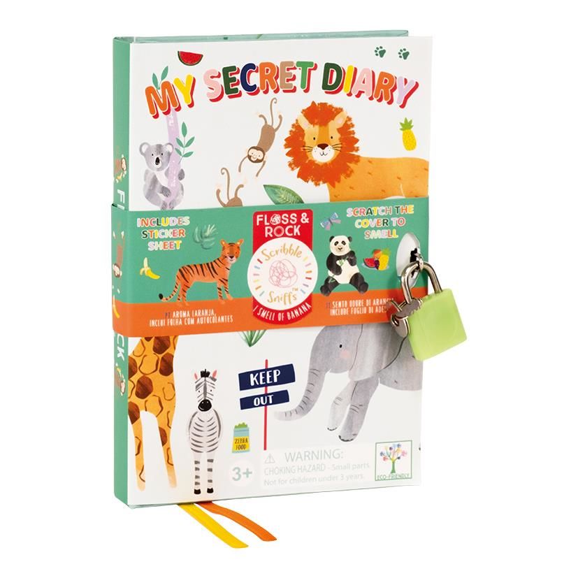 FLOSS & ROCK Scented Locked Diary / Jungle