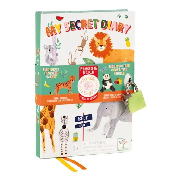 FLOSS & ROCK Scented Locked Diary / Jungle