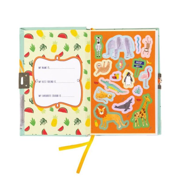 FLOSS & ROCK Scented Locked Diary / Jungle