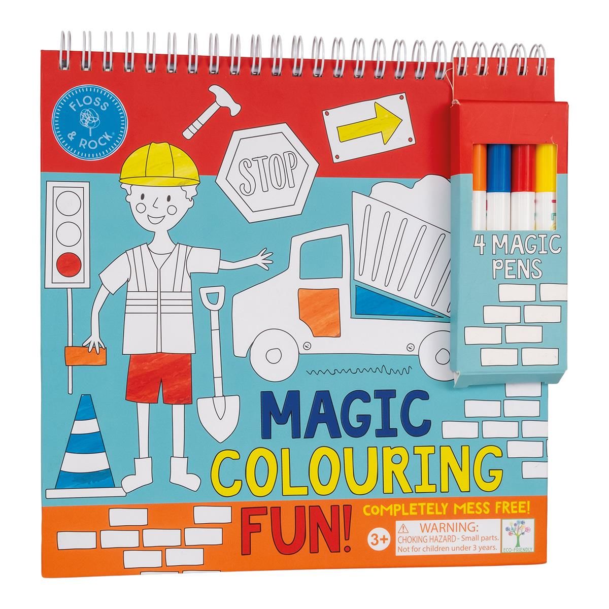 Floss & Rock Magic Coloring Books / Construction