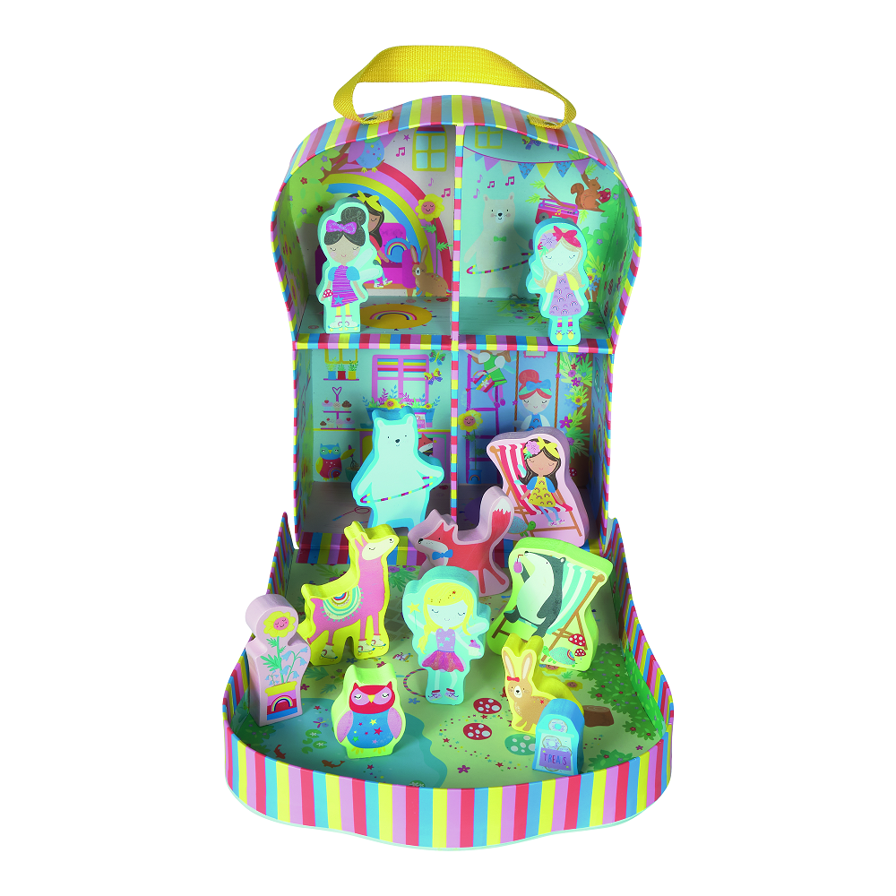 FLOSS & ROCK Wooden Figured Game Boxes / Rainbow Fairy