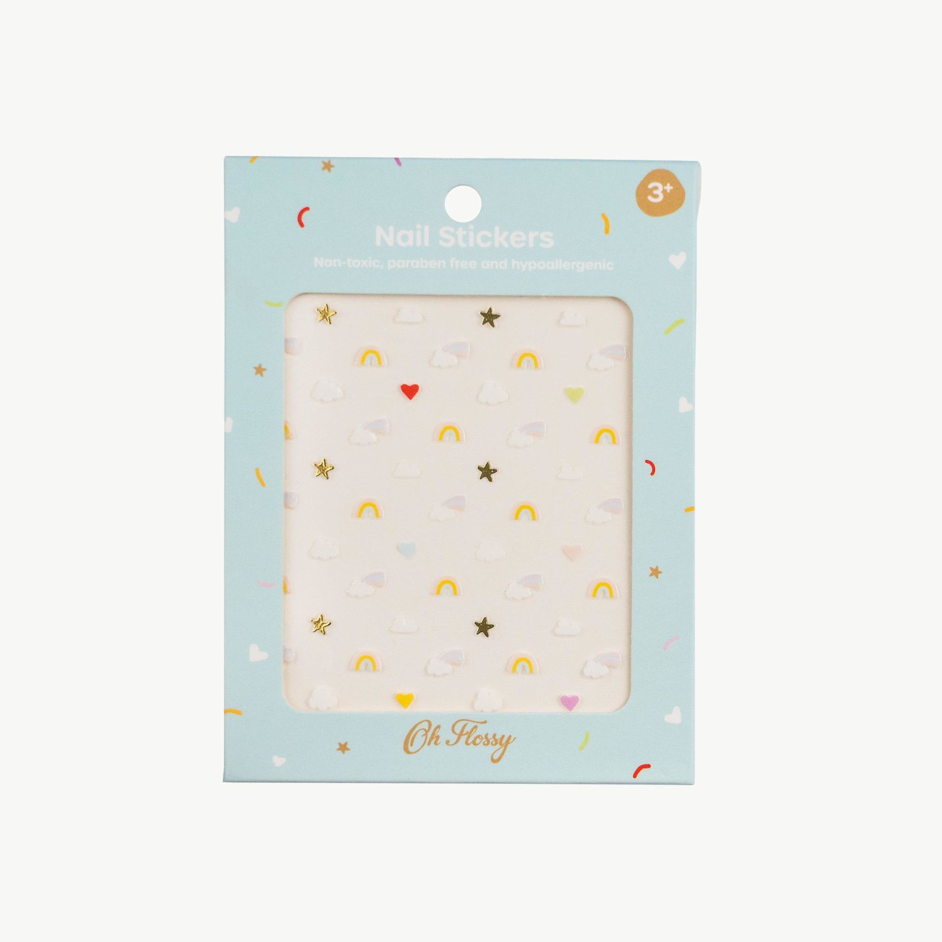 Oh Flossy Çocuk Tırnak Sticker Seti / Sky
