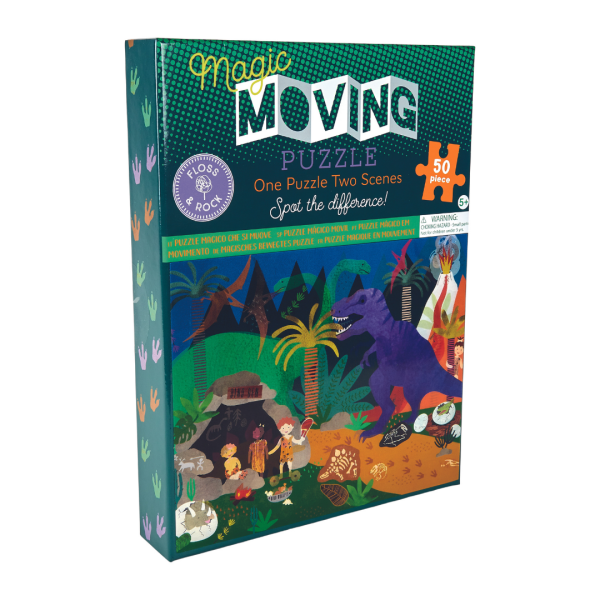 FLOSS & ROCK 50 Piece Magic Puzzle / Dino
