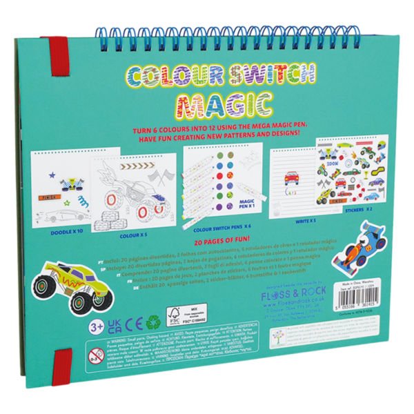Floss & Rock Renk Değiştiren Sihirli Aktivite Kitabı / Cars