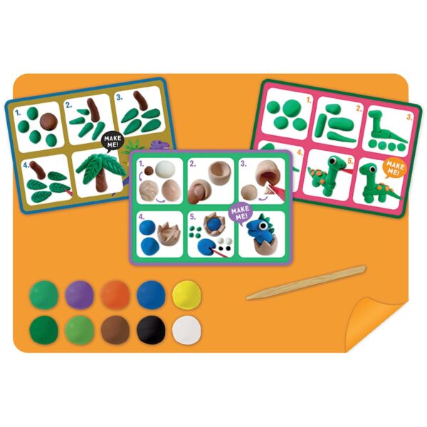 Floss & Rock Clay And Play Hava İle Kuruyan Kil Seti/ Dino