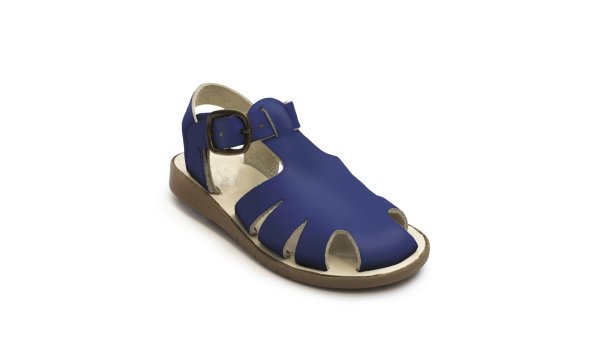 Samphire Earwyn Ruvex Cobalit - Dark Blue Leather Kids Sandals