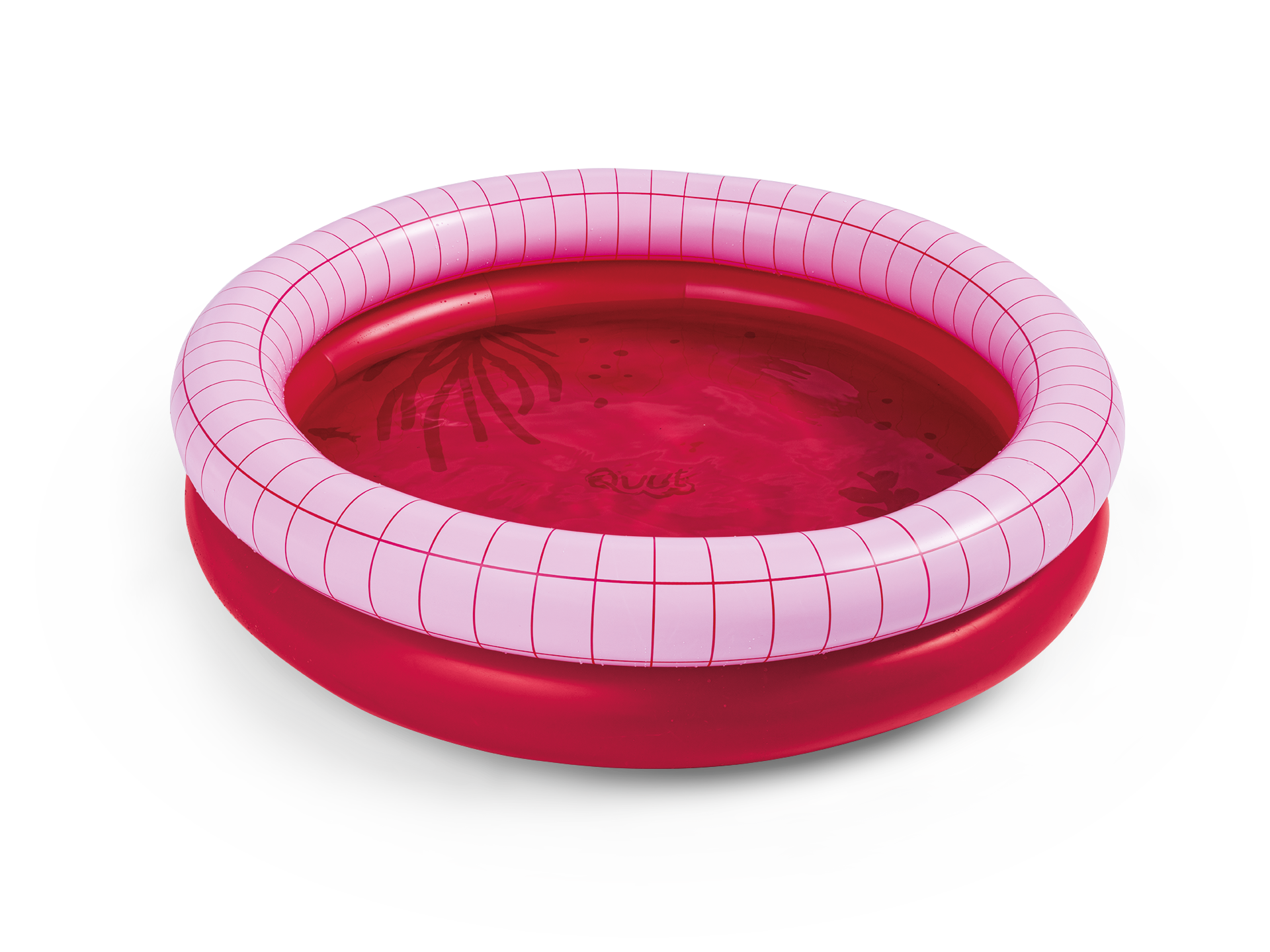Quut Dippy Inflatable Children's Swimming Pool / Diameter 120 cm / Cherry