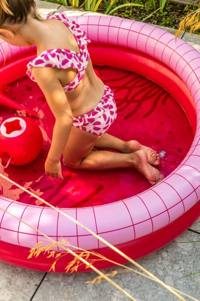 Quut Dippy Inflatable Children's Swimming Pool / Diameter 120 cm / Cherry