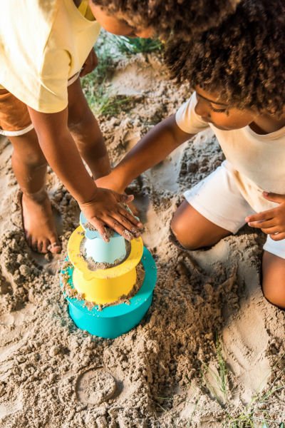 Quut Alto Sand Castle Building Set / Banane Blue