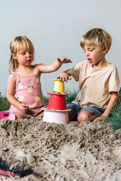 Quut Alto Sand Castle Building Set / Cherry - Banana Pink