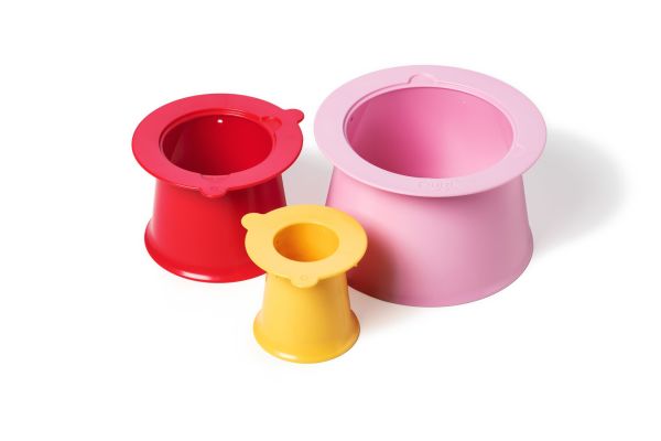 Quut Alto Sand Castle Building Set / Cherry - Banana Pink