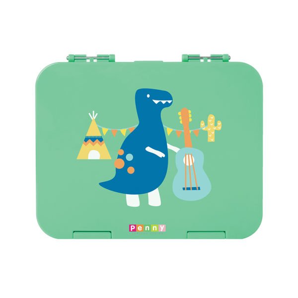 PENNY SCALLAN Bento Box 6 Compartment Lunch Box / Dino Rock