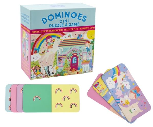 FLOSS & ROCK Double Sided Domino Cards / Rainbow Fairy