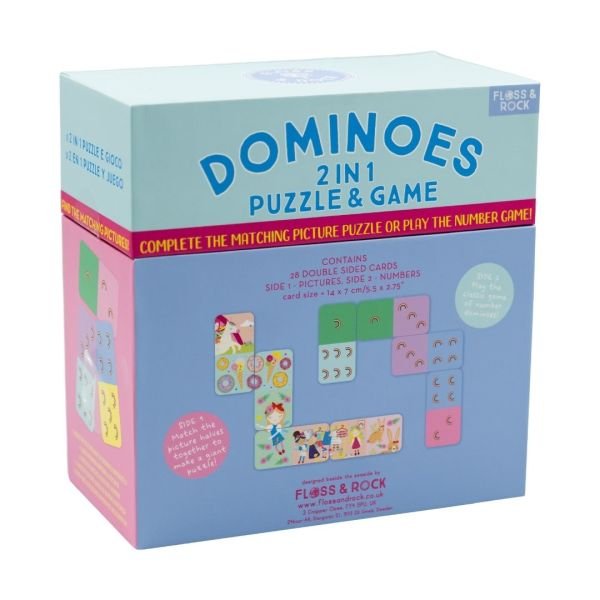 FLOSS & ROCK Double Sided Domino Cards / Rainbow Fairy