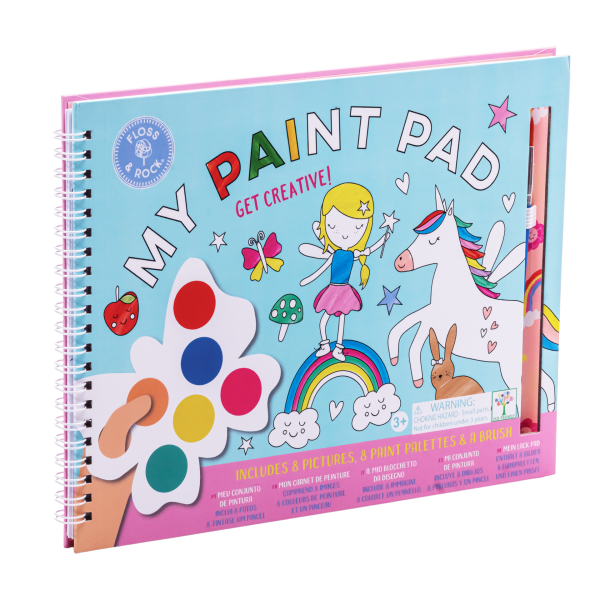 FLOSS & ROCK Sulu Boyalı Boyama Kitabı / Rainbow Fairy *YENİ*