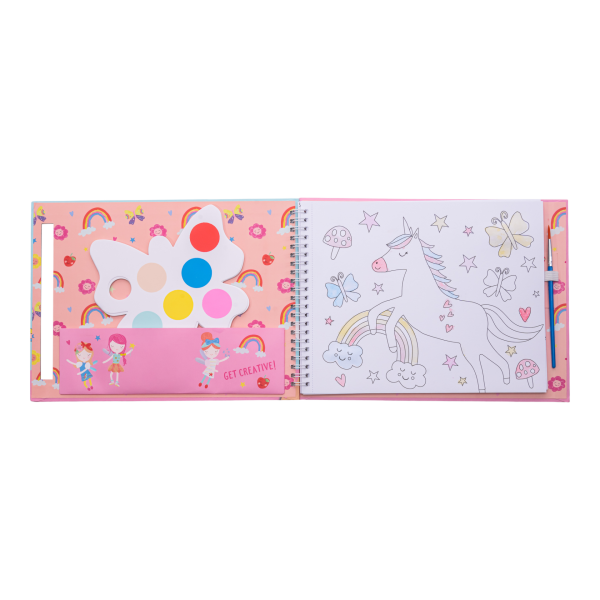 FLOSS & ROCK Sulu Boyalı Boyama Kitabı / Rainbow Fairy *YENİ*