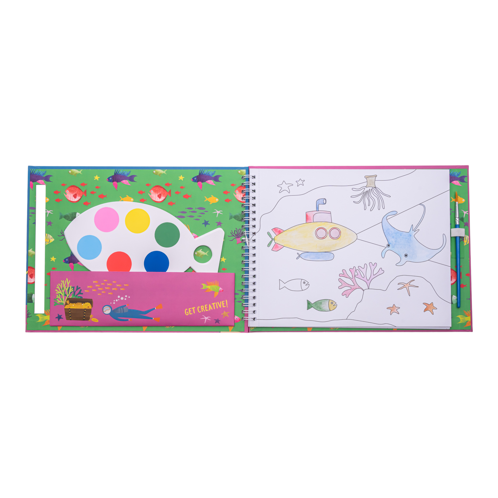 Watercolour Coloring Book / Deep Sea *NEW*