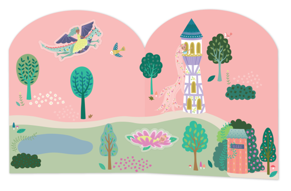 FLOSS & ROCK Tak Çıkart Sticker Oyun Sahnesi/ Fairy Tale *YENİ*