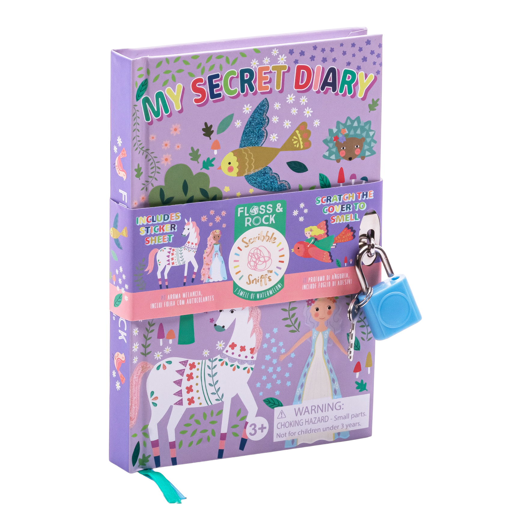 FLOSS & ROCK Scented Locked Diary / Fairy Tale *NEW*
