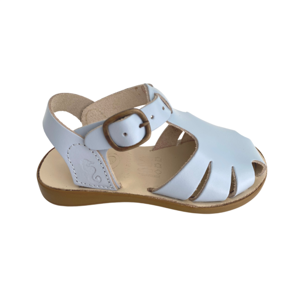 Samphire Earwyn Ruvex Blue Ciel - Light Blue Leather Kids Sandals