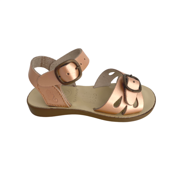 Samphire Marella Ruvalic Rame - Shiny Salmon Leather Kids Sandals