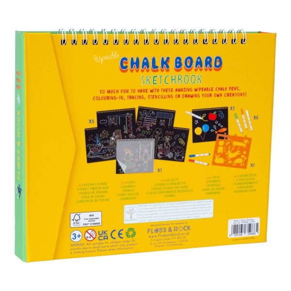 FLOSS & ROCK Chalk Board Eskiz Kitabı / Pets *YENİ*