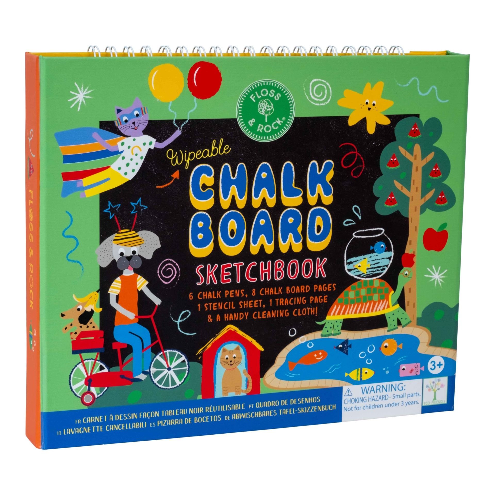 FLOSS & ROCK Chalk Board Eskiz Kitabı / Pets *YENİ*