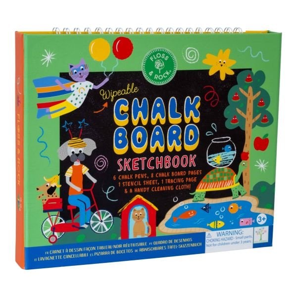 FLOSS & ROCK Chalk Board Eskiz Kitabı / Pets *YENİ*