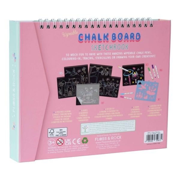 FLOSS & ROCK Chalk Board Sketchbook / Enchanted *NEW*