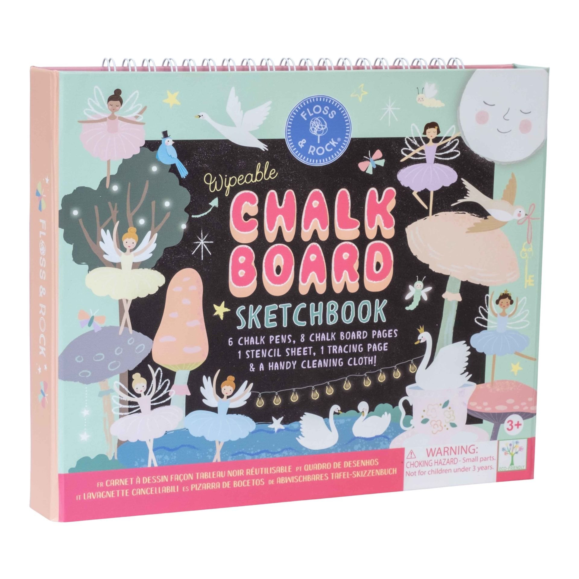 FLOSS & ROCK Chalk Board Sketchbook / Enchanted *NEW*