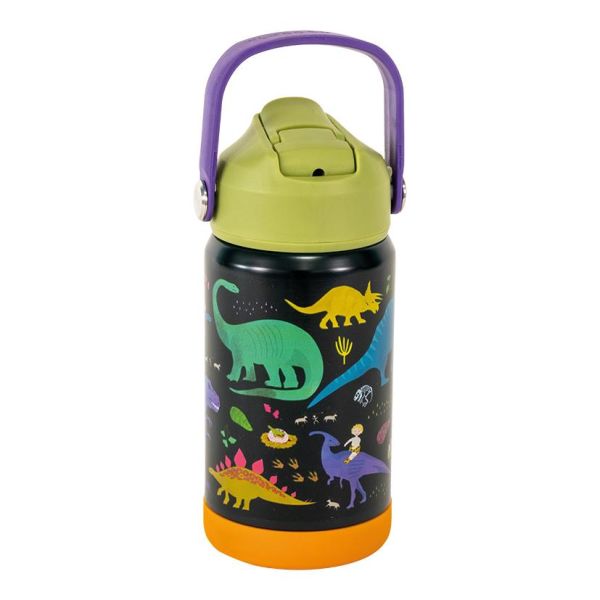 FLOSS & ROCK Paslanmaz Çelik Pipetli Suluk / Dino