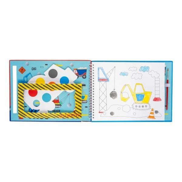 Watercolour Coloring Book / Construction *NEW*