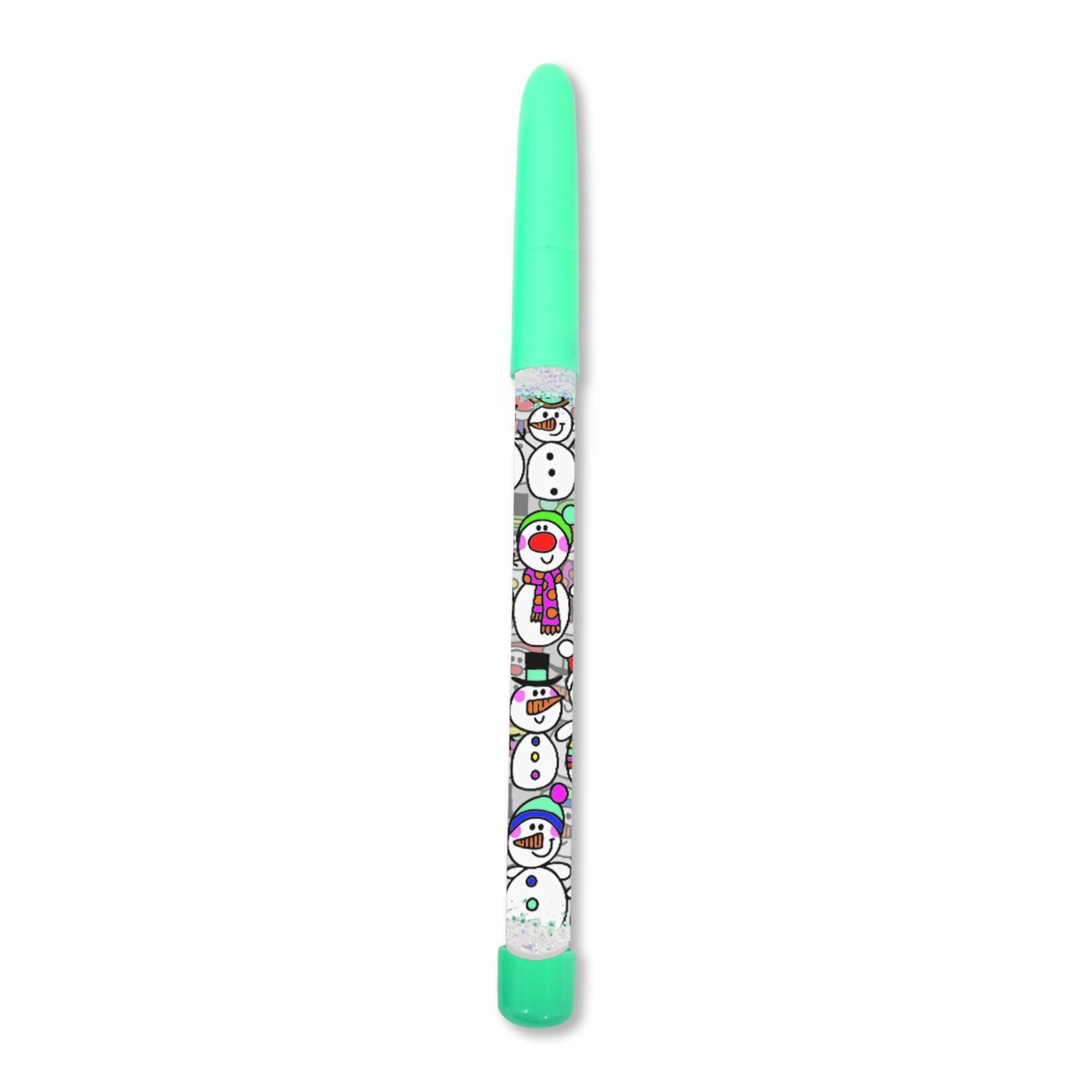 RACHEL ELLEN Glitter Ballpoint Pen / Snowmen