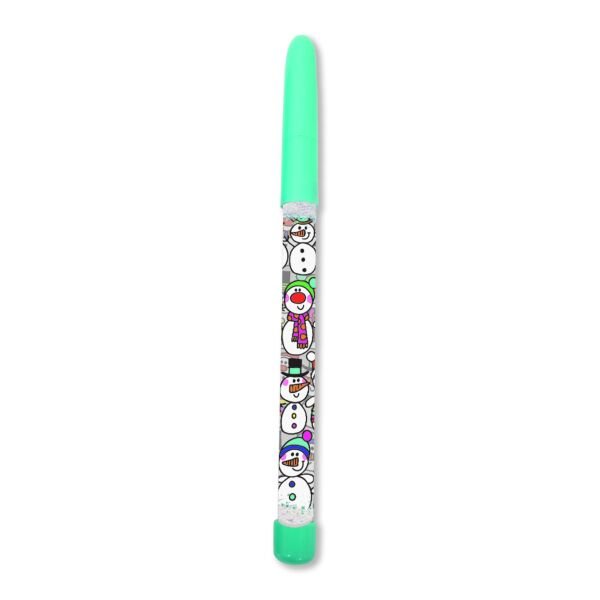 RACHEL ELLEN Glitter Ballpoint Pen / Snowmen