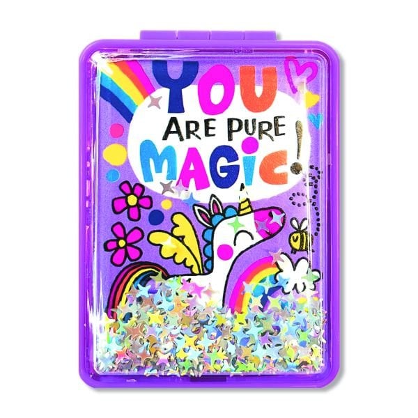 RACHEL ELLEN Folding Pocket Mirror / Unicorn