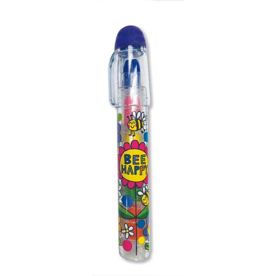 RACHEL ELLEN Erasable 5 Color Egg-Laying Crayons / Bee Happy