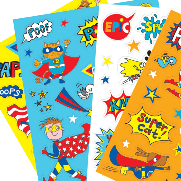 RACHEL ELLEN Sticker Set / Super Hero