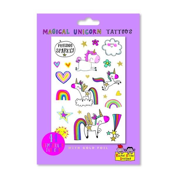 RACHEL ELLEN Temporary Tattoo / Magical Unicorn
