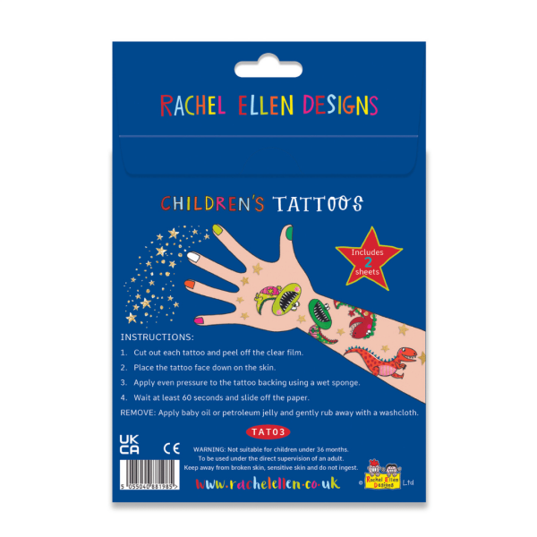 RACHEL ELLEN Temporary Tattoo / Dinosaur